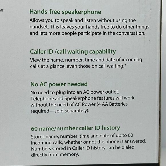 Vtech Corded Speaker Telephone with Caller ID & Hands-Free White CD1153 - Picture 4 of 16